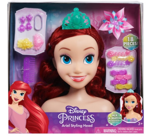 disney princess 87616f Базовая голова для укладки "Русалочка Ариэль"