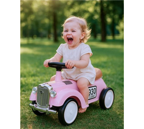 baby mix 54948 Машина "retro" розовый