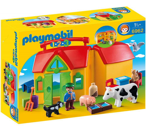  playmobil 6962 Конструктор "Ферма" серии 1.2.3 "Возьми с собой"