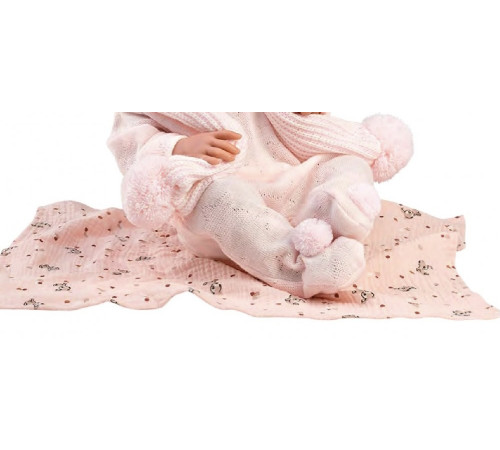 llorens 84338 papusa “tina toquilla bambi rosa” (43cm.)