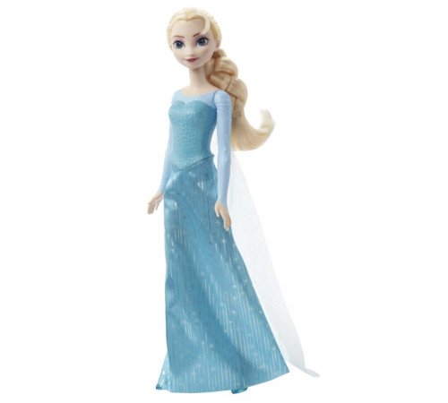 disney princess hlw47 papusa elsa intr-o rochie cu trena "frozen"