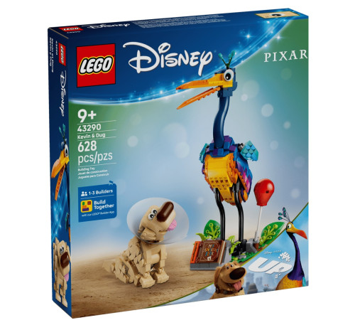  lego disney 43290 constructor "kevin și dug" (628 el.)