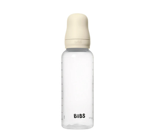 bibs biberon din plastic anticolic cu tetina din latex (270 ml.) ivory