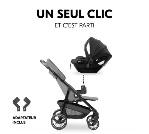 hauck cărucior 3 in 1 shop n care trio set grey