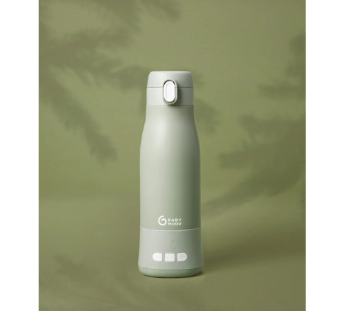 babymoov a002104 &Icirc;ncălzitor de biberoane portabil și re&icirc;ncărcabil " moov & feed" (340 ml.) verde