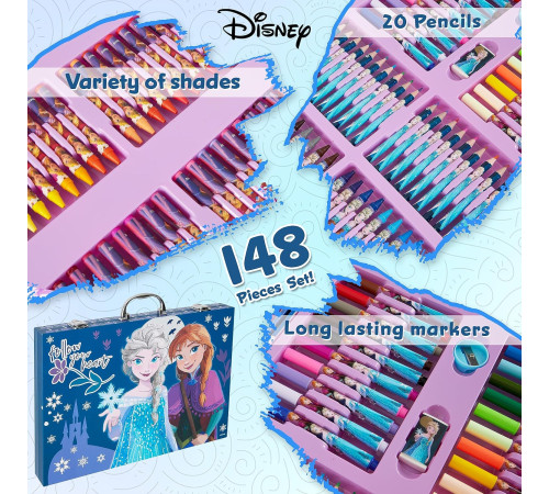 total office fze-1115 set de pictura "disney frozen" (148 piese)