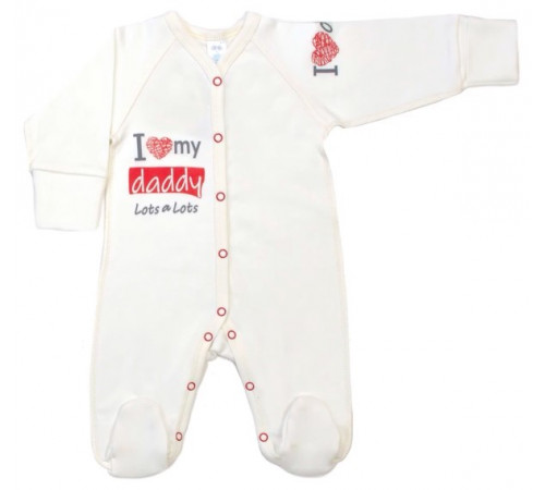 Одежда для малышей в Молдове veres 101.81-4.56 Комбинезон "i love my daddy" red (интерлок) р.56