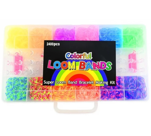 ROBetoy 35020ROB Набор резинок для плетения (2400 шт.) Детский магазин в Кишиневе в Молдове robetoy 35020rob Набор резинок для плетения (2400 шт.)