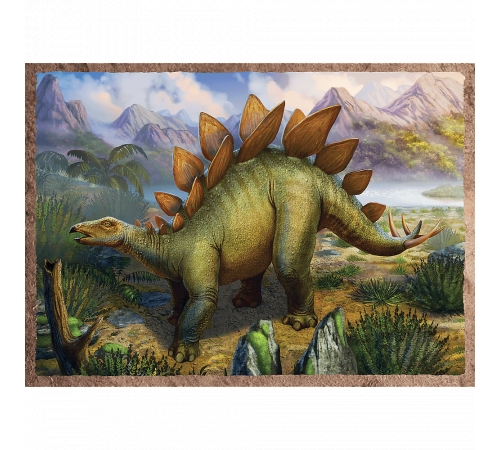 trefl 34383 puzzle 4-în-1 "dinozauri interesante" (70/54/48/35 el.)