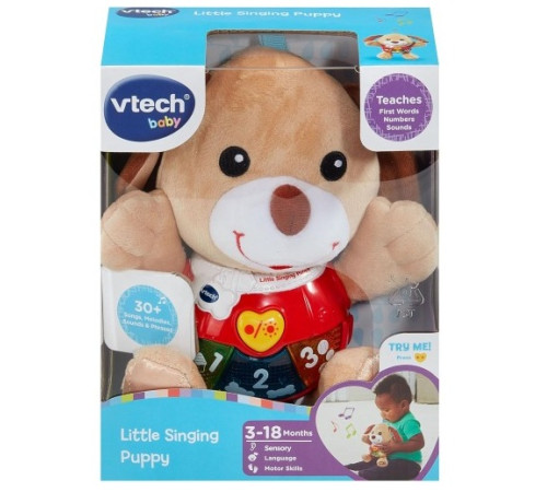 Детский&nbsp;магазин в Кишиневе в Молдове vtech 80502326rus Интерактивная игрушка-подвеска "Поющий щенок" (ru)