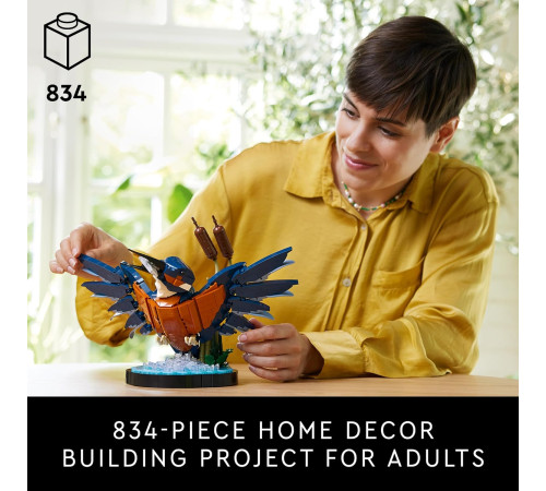 lego icons 10331 constructor "pescarus albastru" (834 el.)