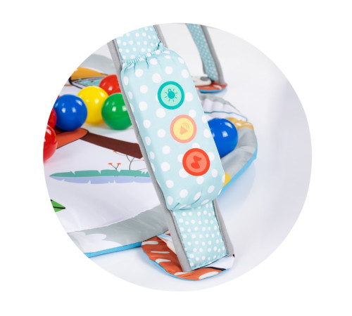 chipolino covoraș muzical de joacă cu mingi pgmlb02501ju "junglă"