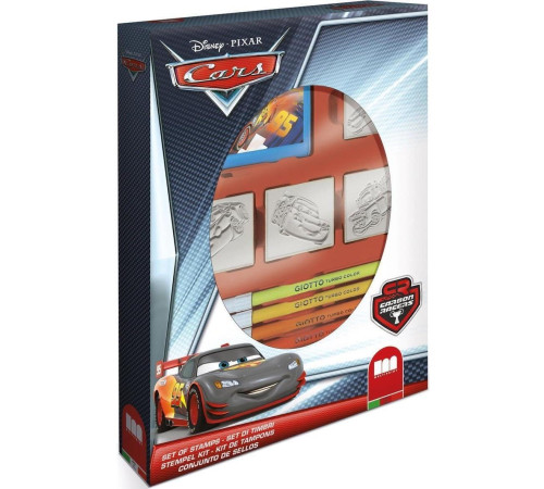  multiprint 27823 set de 7 carioci cu 4 ștampile "cars"