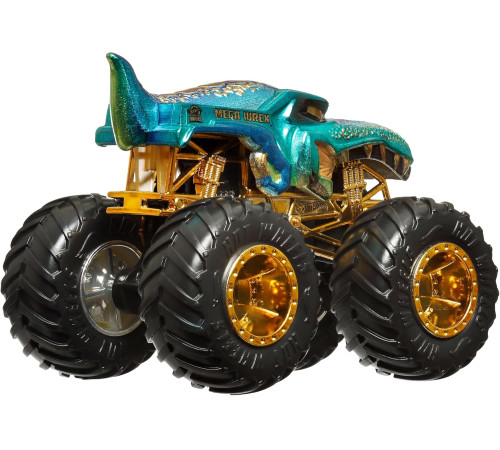 hot wheels jdv96 Машина "monster trucks" серии "bigfoot - Чемпион с кубком (в асс.)
