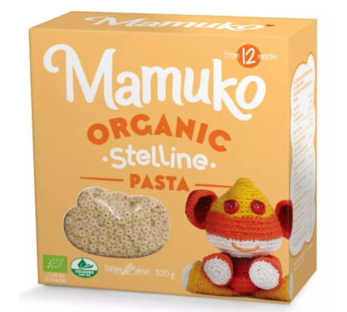  mamuko paste bio din grau dur stelline (12 luni+) 320 g.