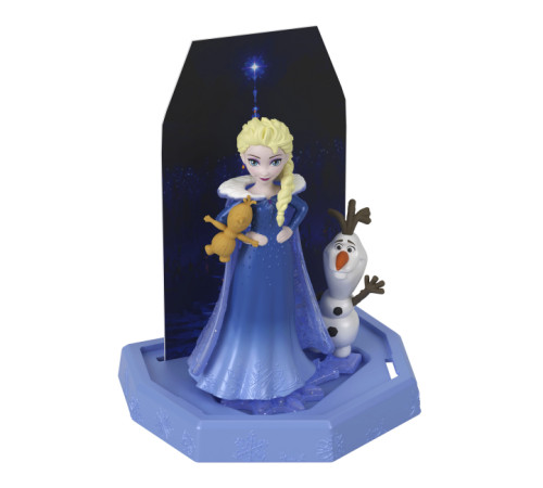 disney princess hrn77 set surpriza cu papusa frozen snow color reveal "prin gheață"