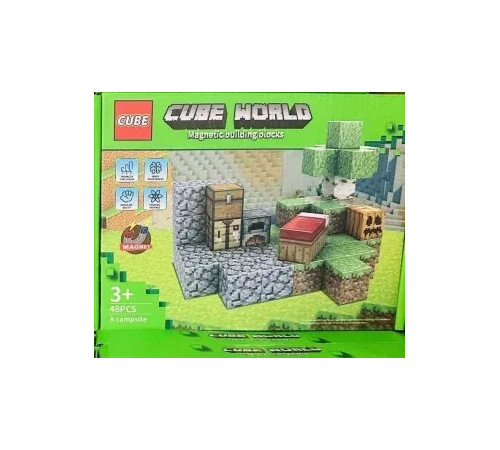 Jucării pentru Copii - Magazin Online de Jucării ieftine in Chisinau Baby-Boom in Moldova 46102 onstructor magnetic "minecraft" (48 el.)