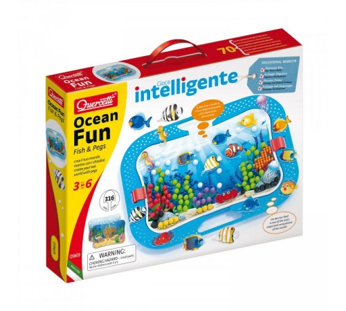  quercetti 969 Мозаика ocean fun "Подводный мир"