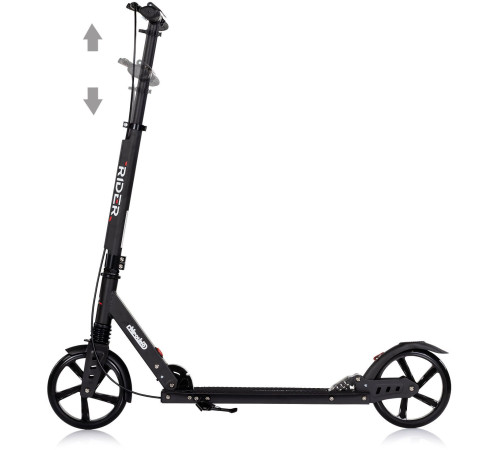chipolino dsrid0261bk trotinetă cu fr&acirc;nă de m&acirc;nă "rider" (8+) negru