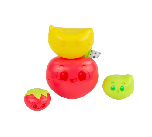 tomy l27461 piramida de fructe lamaze "stack & nest fruit pals"