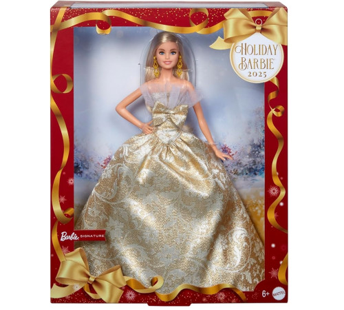 barbie jbh95 păpușă de colecție "holiday 2025" blondă