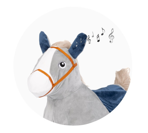 chipolino rhhop02402grey jucărie-jumper muzicala "caluleț" gri