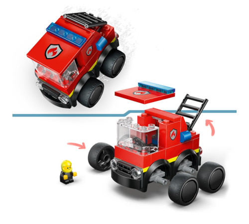 lego city 60482 constructor "rides &ndash; camion de pompieri" (67 el.)