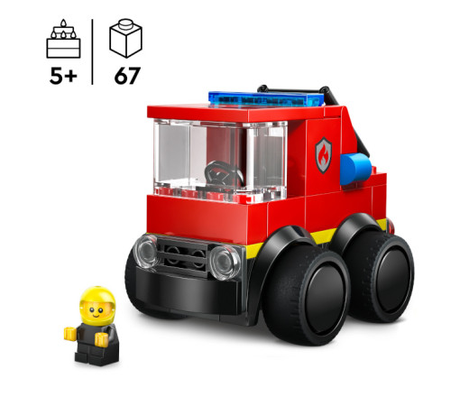 lego city 60482 constructor "rides &ndash; camion de pompieri" (67 el.)