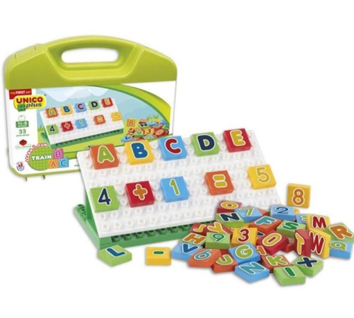 Детский магазин в Кишиневе в Молдове androni 8631-0000 Конструктор unicoplus "Буквы и Цифры" (54 дет.)
