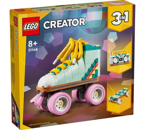  lego creator 31148 constructor 3 în 1 "patine cu rotile retro" (342 el.)