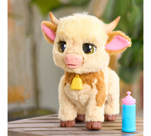 furreal friends 28158 fИнтерактивная игрушка "maggie the feed & follow cow"
