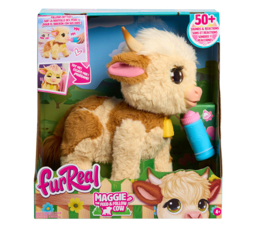  furreal friends 28158 fИнтерактивная игрушка "maggie the feed & follow cow"