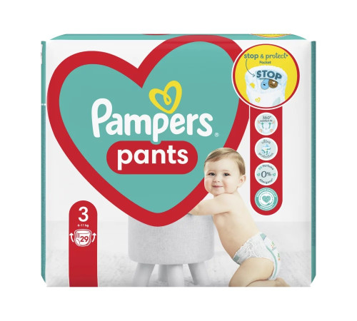 pampers pants 3 (6-11кг) 29шт