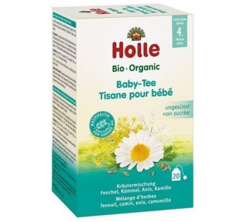 holle bio organic Детский травяной чай (4 м+) 20 пакетиков