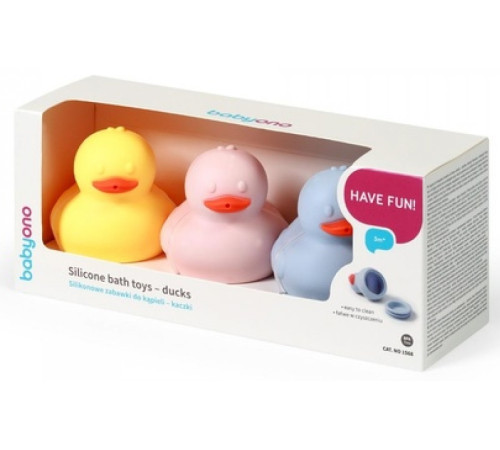 babyono 1568 Набор игрушек для купания "Уточки" (3 шт)