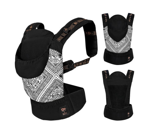 kinderkraft Рюкзак-переноска huggy bizzu чёрный\луна