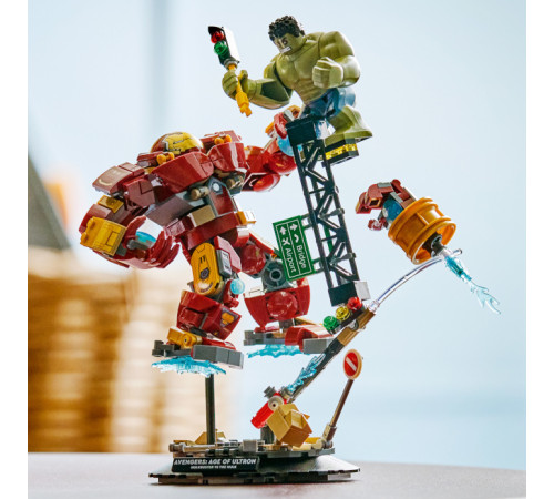 lego marvel 76343 constructor "bătălia epică: hulkbuster vs. the hulk" (413 el.)