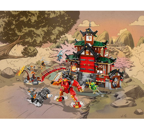 lego ninjago 71767 Конструктор "Храм-додзё ниндзя" (1394 дет.)