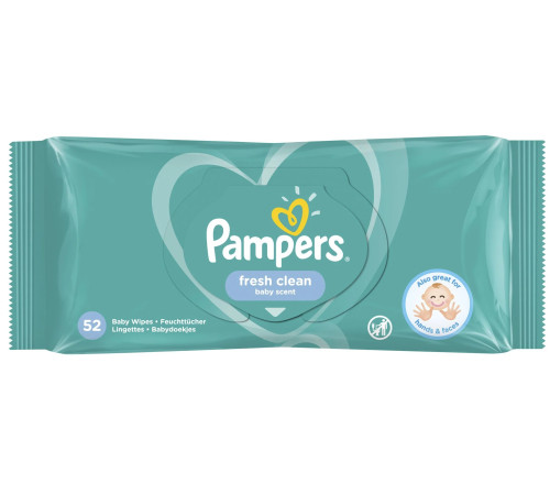  pampers servetele umede fresh clean (52 buc. )