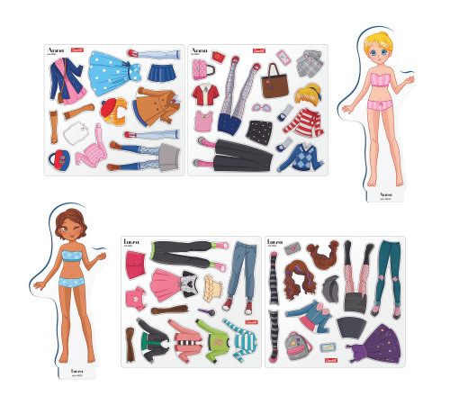 quercetti 2935 set de joc magnetic fashion "best friends"