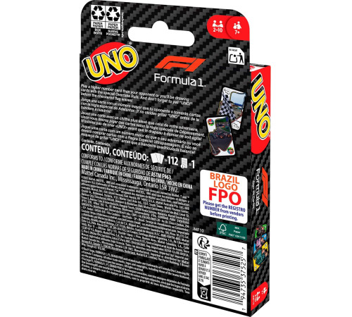 uno jmf10 Настольная игра "Формула 1" для детей