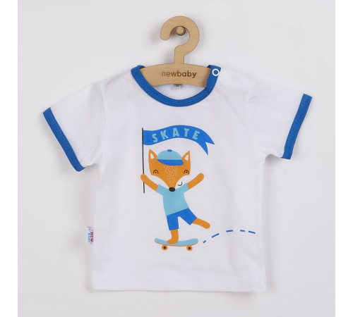 new baby 39191 costum 2 un (tricou+pantaloni scurți) fox  68cm (3-6luni)