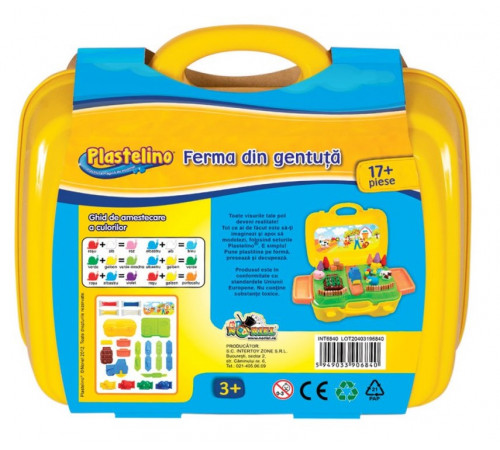 plastelino int6840 Набор пластилина "Ферма" в чемодане