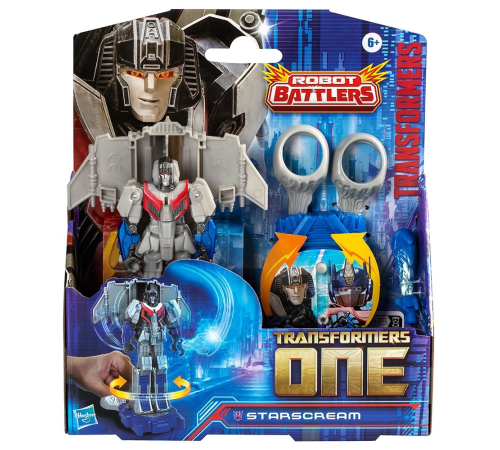 transformers f9203sol4 robot-transformator "battling figure starscream" (11,5 cm) in sort.