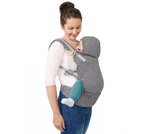 kinderkraft marsupiu huggy gri