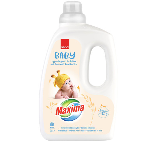  sano maxima detergent lichid concentrat "baby oat" (3 l) 993673