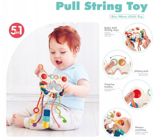 bibiin toys 688-73 Сенсорная погремушка "Краб"
