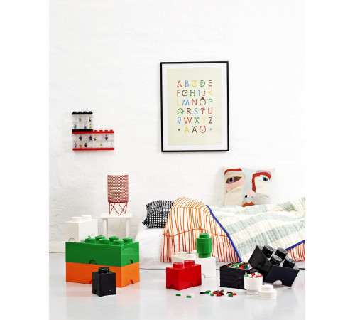 lego Контейнер для хранения storage brick 2 (12,5 x 25x18 cм.) красный