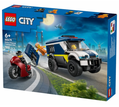  lego city 60479 Конструктор "Полицейский фургон для перевозки заключенных" (198 дет.)