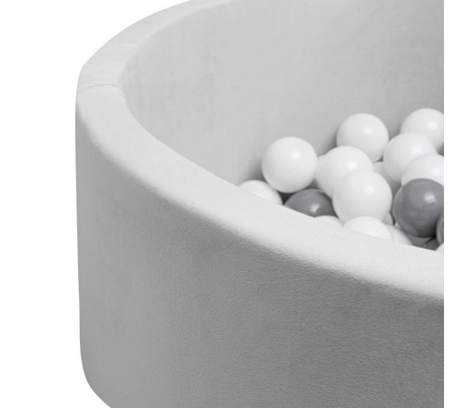 new baby 52588 Детский сухой бассейн с мячами (серый)